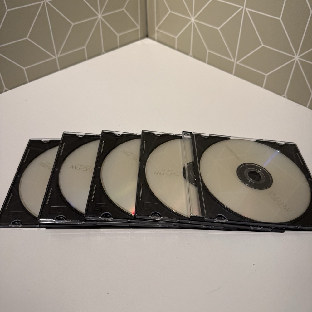 (5) Memorex  CD-R Recordable Compact Discs. 52X 700 MB 80 minutes. New